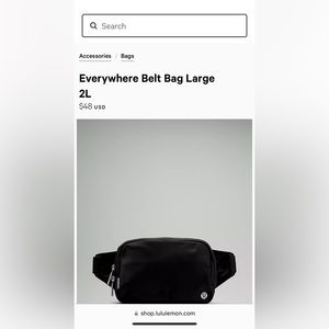 Lululemon 2l everywhere belt bag